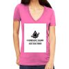 Tultex 214 - Ladies' Slim Fit Fine Jersey V-Neck Thumbnail