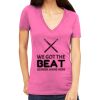 Tultex 214 - Ladies' Slim Fit Fine Jersey V-Neck Thumbnail
