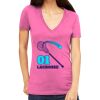 Tultex 214 - Ladies' Slim Fit Fine Jersey V-Neck Thumbnail