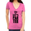 Tultex 214 - Ladies' Slim Fit Fine Jersey V-Neck Thumbnail