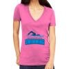 Tultex 214 - Ladies' Slim Fit Fine Jersey V-Neck Thumbnail