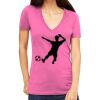 Tultex 214 - Ladies' Slim Fit Fine Jersey V-Neck Thumbnail