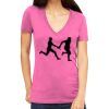 Tultex 214 - Ladies' Slim Fit Fine Jersey V-Neck Thumbnail