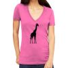 Tultex 214 - Ladies' Slim Fit Fine Jersey V-Neck Thumbnail