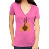 Tultex 214 - Ladies' Slim Fit Fine Jersey V-Neck Thumbnail