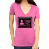 Tultex 214 - Ladies' Slim Fit Fine Jersey V-Neck Thumbnail