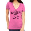 Tultex 214 - Ladies' Slim Fit Fine Jersey V-Neck Thumbnail