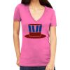 Tultex 214 - Ladies' Slim Fit Fine Jersey V-Neck Thumbnail